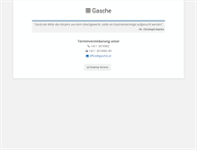 Tablet Screenshot of gasche.at